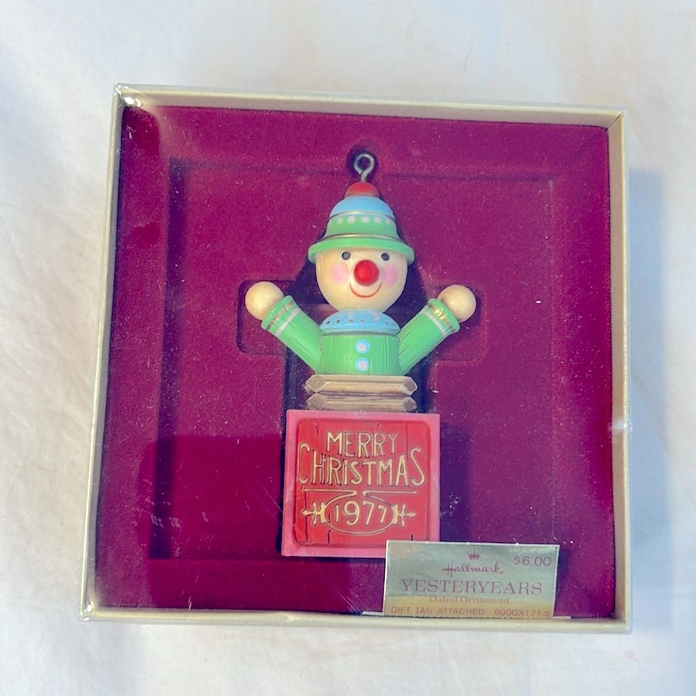 Vintage Hallmark Yesteryears 1977 Tree Trimmer Collection Jack In The Box